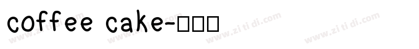 coffee cake字体转换